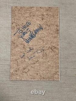 Page de livre autographiée signée par Donald Trump & Ivana Trump