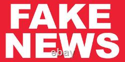 Panneau d'enseigne 'Fake News' 24, 36, 48, 60 Donald Trump 2020