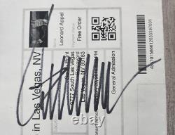 Pass d'entrée au rassemblement autographié par Donald Trump, 21 janvier 2016, TDA LOA