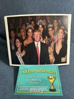 Photo 8x10 authentique signée de Donald J. Trump avec certificat d'authenticité + hologramme