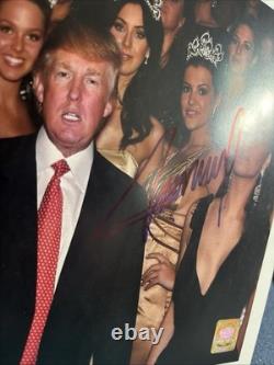 Photo 8x10 authentique signée de Donald J. Trump avec certificat d'authenticité + hologramme