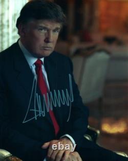 Photo 8x10 signée de Donald Trump, image incroyable autographiée + certificat d'authenticité