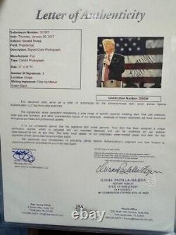 Photo de Donald J Trump 45ème Président JSA Certifié Signature LOA Signé Autographe