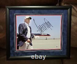 Photo encadrée 11x14 signée par Donald Trump avec lettre d'authentification Beckett