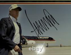 Photo encadrée 11x14 signée par Donald Trump avec lettre d'authentification Beckett