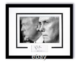 Photo encadrée de Mike Pence, vice-président de Trump, autographiée et signée en format 11x14. ACOA