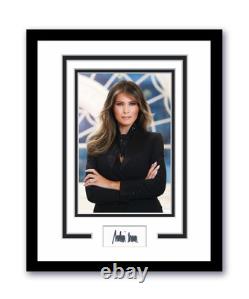 Photo encadrée signée de Melania Trump 11x14 Première Dame Donald Trump ACOA