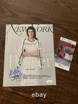 Photo signée 8x10 de Nikki Haley, Ambassadrice de l'ONU, Donald Trump avec certificat JSA