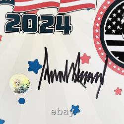 Photo signée de l'autographe de Donald Trump avec certificat d'authenticité MAGA