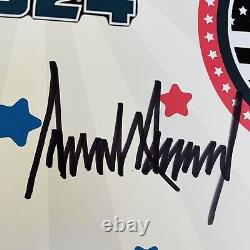 Photo signée de l'autographe de Donald Trump avec certificat d'authenticité MAGA