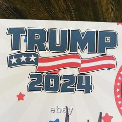 Photo signée de l'autographe de Donald Trump avec certificat d'authenticité MAGA