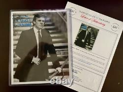 Photo vintage 8 x 10 signée à la main par Donald Trump, autographe avec certificat d'authenticité de New York.