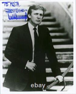 Photographie autographiée avec dédicace de Donald J. Trump