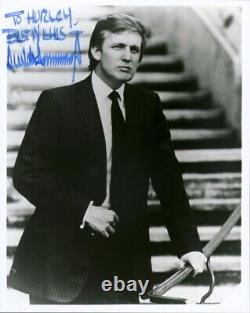 Photographie autographiée et dédicacée de Donald J. Trump