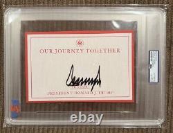 Plaque d'impression de première édition signée par Donald Trump, authentique PSA Signed Auto