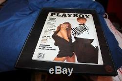 Playboy Mars 1990 Signée À La Main Président Donald Trump Expo Authentique Coa 2534 Fr