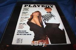 Playboy Mars 1990 Signée À La Main Président Donald Trump Expo Authentique Coa 2534 Fr