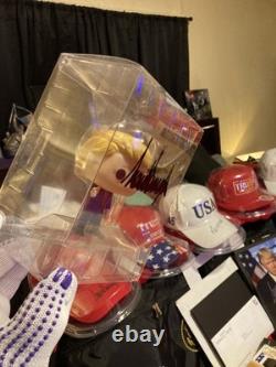 Poupée FUNKO POP signée à la main par Donald Trump COA Campagne de 2016 pour la Maison Blanche