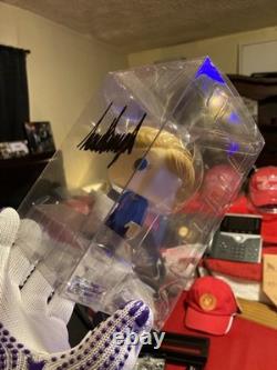 Poupée FUNKO POP signée à la main par Donald Trump COA Campagne de 2016 pour la Maison Blanche