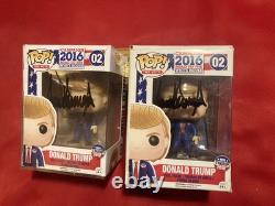 Poupée FUNKO POP signée à la main par Donald Trump COA Campagne de 2016 pour la Maison Blanche