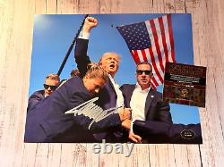 Président DONALD TRUMP Signature Original Authentique 8x10 avec Certificat COA