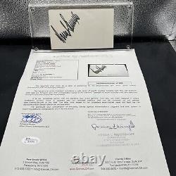Président DONALD TRUMP a signé la carte index de 1993 JSA/Loa