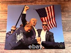 Président DONALD TRUMP a signé un autograph 8x10 original authentique avec certificat COA