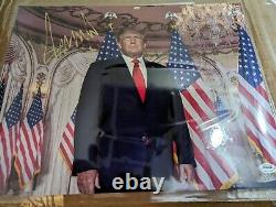 Président Donald J. Trump 11 X 14 Photo Autographiée à la Main Avec COA