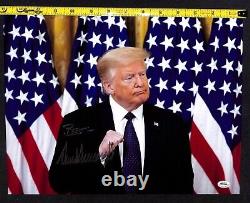 Président Donald J. Trump 11 X 14 Photo dédicacée à la main avec un certificat d'authenticité