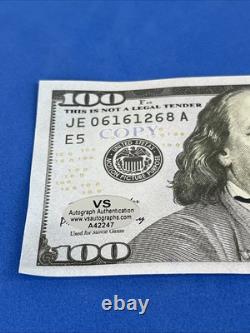Président Donald J Trump Billet de Film de 100 $ Autographié COA Hologramme Signé