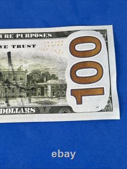 Président Donald J Trump Billet de Film de 100 $ Autographié COA Hologramme Signé