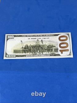 Président Donald J Trump Billet de Film de 100 $ Autographié COA Hologramme Signé