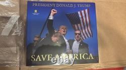 Président Donald J. Trump Nouveau livre relié signé SAVE AMERICA, tout neuf, vente du dimanche