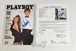 Président Donald J Trump Playboy Auto Autograph COA JSA Blue Ink Authentic