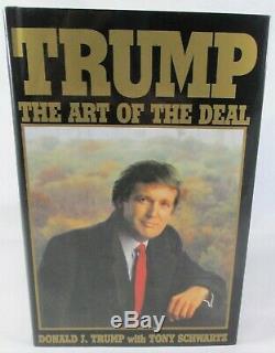 Président Donald J. Trump Signé Autographé Livre De L'art Du Deal Nice