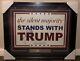 Président Donald J Trump A Signé L'affiche De Campagne Encadrée Jsa Loa #45 Maga
