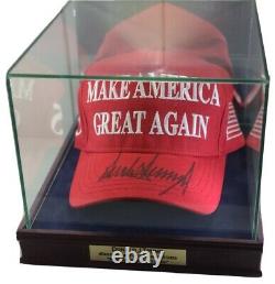 Président Donald Trump Autographié Officiel Califane Red Maga Hat Full Signature