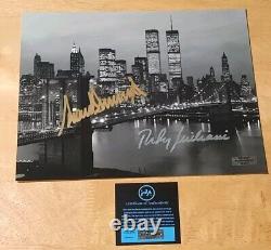 Président Donald Trump Giuliani Double Auto Autographe 8x10 Signé à la Main Avec COA