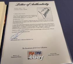 Président Donald Trump Livre signé Comment Devenir Riche Psa Dna Coa Loa Autographe