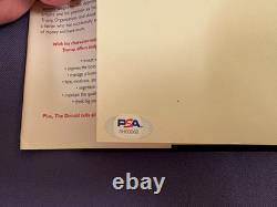 Président Donald Trump Livre signé Comment Devenir Riche Psa Dna Coa Loa Autographe