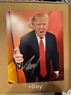 Président Donald Trump Photos autographiées 8x10 avec COA