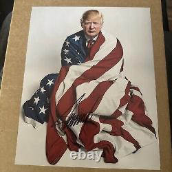 Président Donald Trump Photos dédicacées 8x10 avec COA