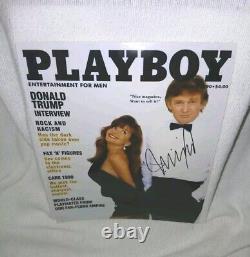 Président Donald Trump Playboy signé Autographié 8x10 Photo de couverture de magazine COA