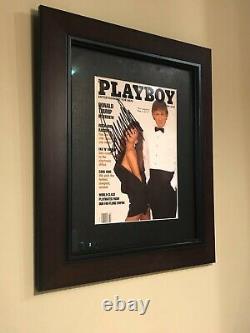 Président Donald Trump Real Autograph Signé Playboy Framed Magazine Jsa Coa