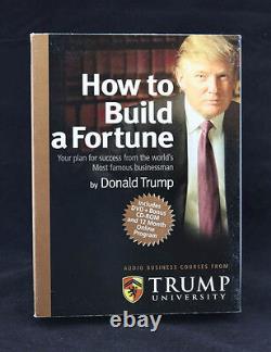 Président Donald Trump SIGNÉ Comment construire une lettre de fortune PSA / DNA AUTOGRAFIÉE