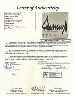 Président Donald Trump Signé Autographe 6x8.5 Plaque 353 Jsa Loa