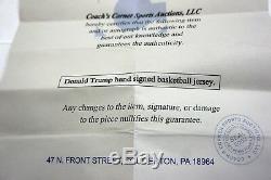 Président Donald Trump Signée À La Main Basketball Jersey Avec Coa Extrêmement Rare