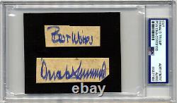 Président Donald Trump Style Vintage Rare Signature Complète Signée Découpe PSA/DNA Auto