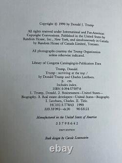 Président Donald Trump a signé le livre relié JSA LOA Rare Vintage Auto E230