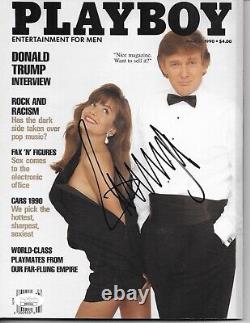Président Donald Trump a signé le magazine rare Playboy Jsa Coa Authentic Autograph.